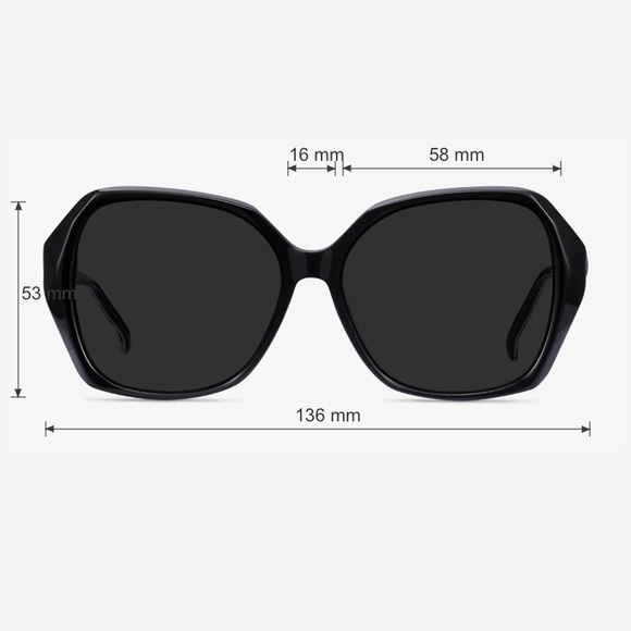 BNIB Eyebuydirect Polarized Square Sunglasses - Picture 3 of 12